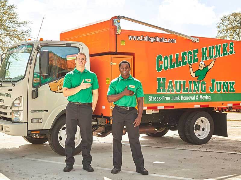 Two Employee of College Hunks